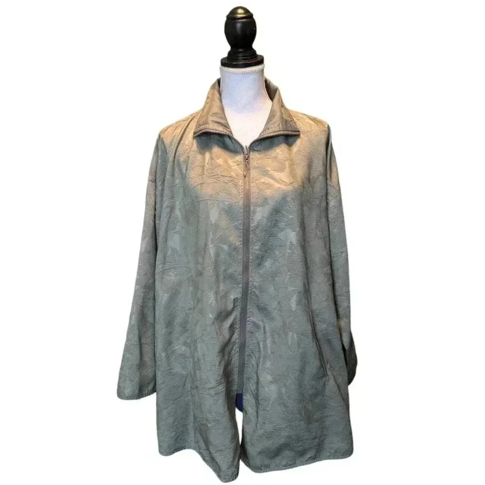 Mycra Pac One Reversible Floral Print Tropical Rain Jacket Full Zip Pockets